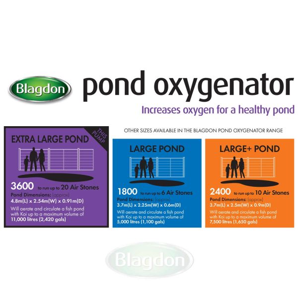Pond Oxygenator 3600 20 Outlet