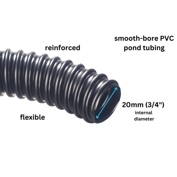 Corrugated Hose With Clips 0.75inch X 6m