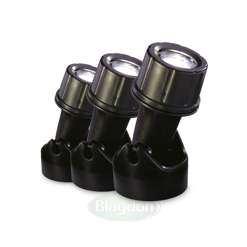 Pond And Garden Led Light Set 3 X 1w