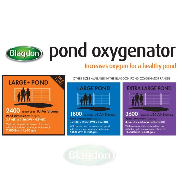 Pond Oxygenator 2400 10 Outlet