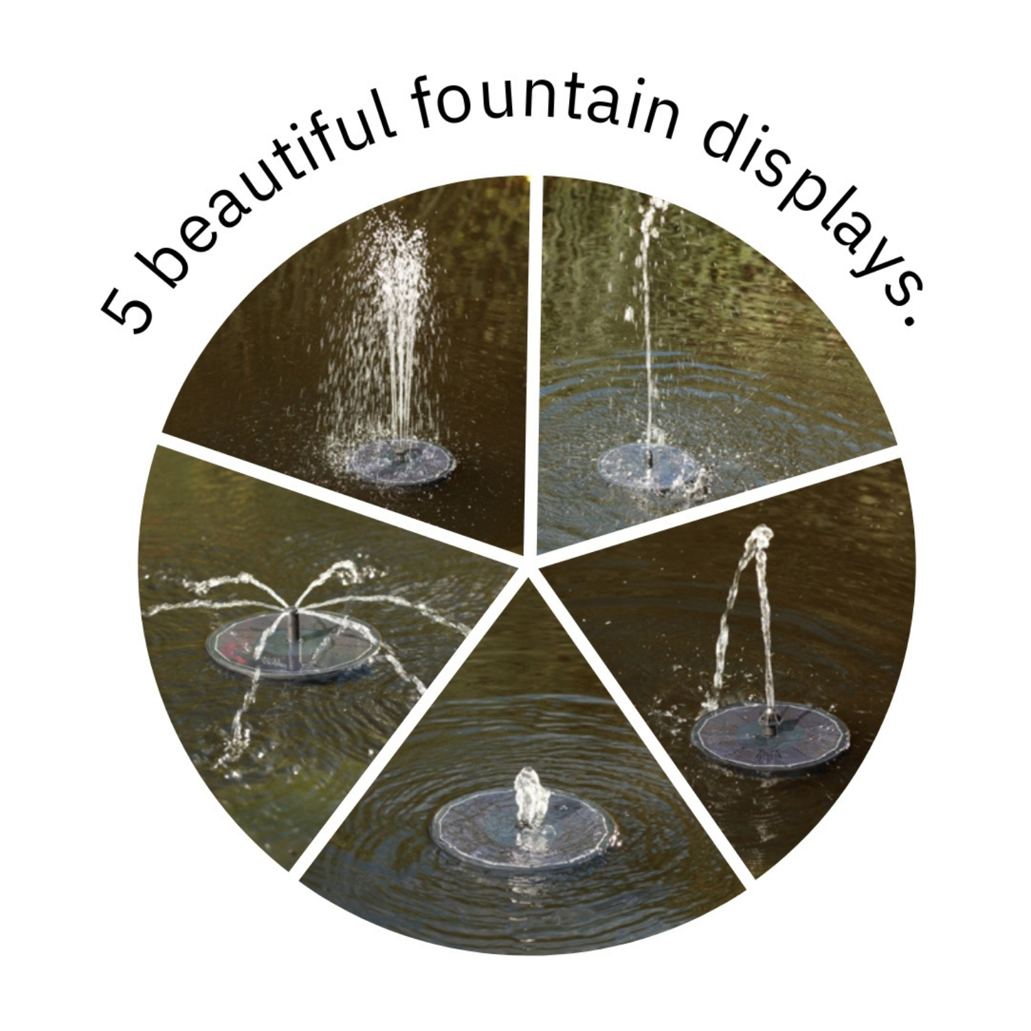 180 Floating Solar Fountain