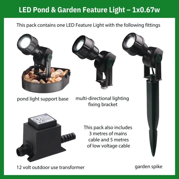 LED Pond & Garden Light - Single 0.76w - Image 2