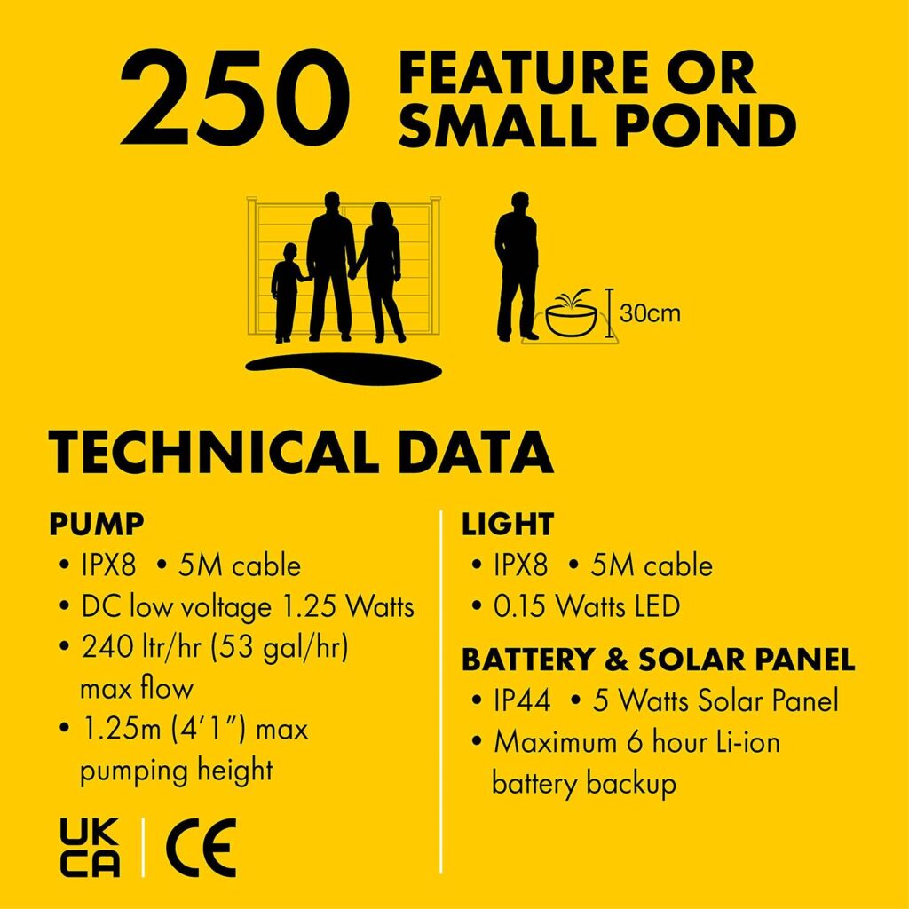 Liberty Solar 250 Feature Pump and LED Light - Image 6