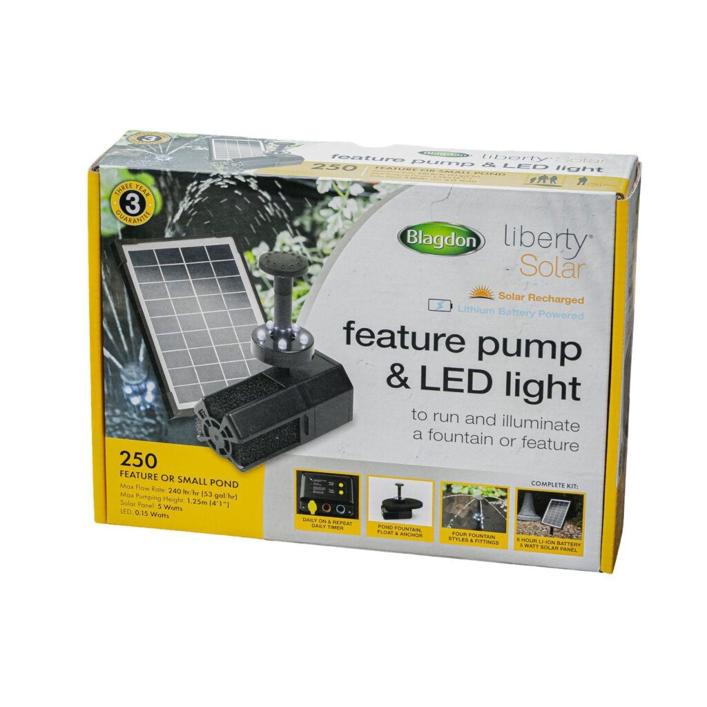 Liberty Solar 250 Feature Pump and LED Light - Image 2
